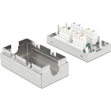 DeLOCK 86410 netværk fordelerskab Cat6a Metallic, Stik Cat6a, A, S/UTP (STP), Metallic, Metal, 34,9 mm
