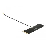 DeLOCK TETRA antenne MHF Sort, 0.430 - 0.470 GHz, 50 ohm (Ω), MHF, Lineær polarisering, 0,15 m, 1.13 mm