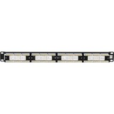 Digitus 19" CAT 5e patch panel Sort, RJ-45, Cat5e, Sort, 515 mm, 60 mm, 654 g, Detail