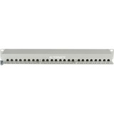 Digitus CAT 6 Class E 1U, Patch Panel Lys grå, RJ-45, Cat6, Grå, Reolmontering, 1U, LSA, Detail