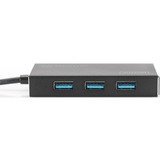 Digitus DA-70240-1 interface hub USB 3.2 Gen 1 (3.1 Gen 1) Type-A 5000 Mbit/s Sort, USB hub USB 3.2 Gen 1 (3.1 Gen 1) Type-A, USB 3.2 Gen 1 (3.1 Gen 1) Type-A, 5000 Mbit/s, Sort, Aluminium, 1,2 m