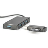 Digitus DA-70240-1 interface hub USB 3.2 Gen 1 (3.1 Gen 1) Type-A 5000 Mbit/s Sort, USB hub USB 3.2 Gen 1 (3.1 Gen 1) Type-A, USB 3.2 Gen 1 (3.1 Gen 1) Type-A, 5000 Mbit/s, Sort, Aluminium, 1,2 m