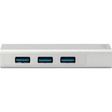 Digitus DA-70250-1 interface hub USB 3.2 Gen 1 (3.1 Gen 1) Type-A 1000 Mbit/s Sølv, Hvid, USB hub Hvid, USB 3.2 Gen 1 (3.1 Gen 1) Type-A, USB 3.2 Gen 1 (3.1 Gen 1) Type-A, 1000 Mbit/s, Sølv, Hvid, Aluminium, 0,2 m