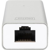 Digitus DA-70250-1 interface hub USB 3.2 Gen 1 (3.1 Gen 1) Type-A 1000 Mbit/s Sølv, Hvid, USB hub Hvid, USB 3.2 Gen 1 (3.1 Gen 1) Type-A, USB 3.2 Gen 1 (3.1 Gen 1) Type-A, 1000 Mbit/s, Sølv, Hvid, Aluminium, 0,2 m