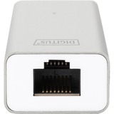 Digitus DA-70250-1 interface hub USB 3.2 Gen 1 (3.1 Gen 1) Type-A 1000 Mbit/s Sølv, Hvid, USB hub Hvid, USB 3.2 Gen 1 (3.1 Gen 1) Type-A, USB 3.2 Gen 1 (3.1 Gen 1) Type-A, 1000 Mbit/s, Sølv, Hvid, Aluminium, 0,2 m