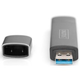 Digitus DA-70886 kortlæser USB 3.2 Gen 1 (3.1 Gen 1) Type-A/Type-C Aluminium grå, MicroSD (TransFlash), SD, Aluminium, 5000 Mbit/s, Aluminium, CE, USB 3.2 Gen 1 (3.1 Gen 1) Type-A/Type-C