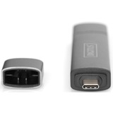 Digitus DA-70886 kortlæser USB 3.2 Gen 1 (3.1 Gen 1) Type-A/Type-C Aluminium grå, MicroSD (TransFlash), SD, Aluminium, 5000 Mbit/s, Aluminium, CE, USB 3.2 Gen 1 (3.1 Gen 1) Type-A/Type-C