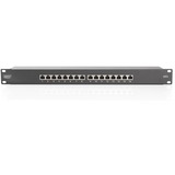 Digitus DN-91616S-B patch panel 1U Sort, IEEE 802.3af, IEEE 802.3at, RJ-45, Guld, 26/22, 30 N, Sort