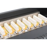 Digitus DN-91616S-B patch panel 1U Sort, IEEE 802.3af, IEEE 802.3at, RJ-45, Guld, 26/22, 30 N, Sort