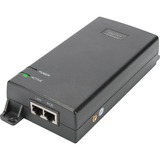 Digitus DN-95104 PoE adapter Gigabit Ethernet 55 V, PoE injektor Gigabit Ethernet, 10,100,1000 Mbit/s, IEEE 802.3at, Sort, 400 m, Kina