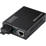 Digitus Fast Ethernet, RJ-45/SC netværksomformer til medie 100 Mbit/s 1310 nm Multitilstand Sort, Konverter Sort, RJ-45/SC, 100 Mbit/s, 100Base-TX, 100Base-FX, IEEE 802.3, IEEE 802.3u, Hurtigt ethernet, 10,100 Mbit/s