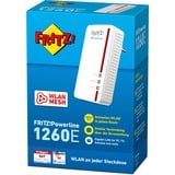 FRITZ! FRITZ!Powerline 1260, PowerLAN Powerline 1260, 1200 Mbit/s, IEEE 802.11a, IEEE 802.11b, IEEE 802.11g, IEEE 802.11h, IEEE 802.11i, Type F, Gigabit Ethernet, 10,100,1000 Mbit/s, 10BASE-T, 100BASE-T, 1000BASE-T
