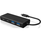 ICY BOX IB-HUB1426-CPD USB 3.2 Gen 1 (3.1 Gen 1) Type-C 5000 Mbit/s Sort, USB hub Sort, USB 3.2 Gen 1 (3.1 Gen 1) Type-C, USB 3.2 Gen 1 (3.1 Gen 1) Type-A, USB 3.2 Gen 1 (3.1 Gen 1) Type-C, 5000 Mbit/s, Sort, Aluminium, Plast, 60 W