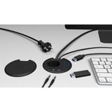 ICY BOX IB-HUB1430 stikkontakt Sort, USB hub Sort, Plast, Type F (CEE 7/4), 80 mm, 800 mm, 550 mm