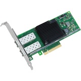 Intel® X710DA2 netværkskort Intern Fiber 10000 Mbit/s Intern, Ledningsført, PCI Express, Fiber, 10000 Mbit/s, Sort, Grøn, Detail
