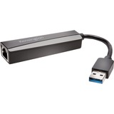 Kensington Adapter UA0000E USB 3.0 Ethernet, Netværkskort Sort, Ledningsført, USB, Ethernet, 5000 Mbit/s, Sort