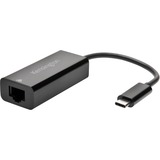 Kensington CA1100E USB-C to Ethernet Adapter Sort, Ledningsført, USB Type-C, Ethernet, 1000 Mbit/s, Sort