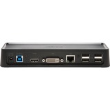 Kensington SD3600 USB 3.0 -dockingstation - HDMI / DVI-I / VGA, USB hub Ledningsført, USB 3.2 Gen 1 (3.1 Gen 1) Type-B, 10,100,1000 Mbit/s, Sort, 5 Gbit/sek., 2K Ultra HD