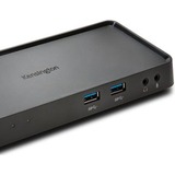 Kensington SD3600 USB 3.0 -dockingstation - HDMI / DVI-I / VGA, USB hub Ledningsført, USB 3.2 Gen 1 (3.1 Gen 1) Type-B, 10,100,1000 Mbit/s, Sort, 5 Gbit/sek., 2K Ultra HD