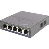 Netgear GS105E-200PES netværksswitch Administreret L2/L3 Gigabit Ethernet (10/100/1000) Grå grå, Administreret, L2/L3, Gigabit Ethernet (10/100/1000), Fuld duplex