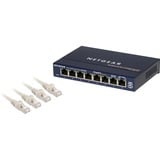Netgear GS108GE netværksswitch Ikke administreret Gigabit Ethernet (10/100/1000) Blå Blå, Ikke administreret, Gigabit Ethernet (10/100/1000), Fuld duplex, Detail