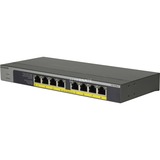 Netgear GS108LP Ikke administreret Gigabit Ethernet (10/100/1000) Strøm over Ethernet (PoE) 1U Sort, Grå, Switch Ikke administreret, Gigabit Ethernet (10/100/1000), Strøm over Ethernet (PoE), Stativ-montering, 1U, Kan monteres på væggen