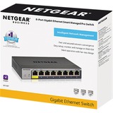 Netgear GS108T Administreret L2 Gigabit Ethernet (10/100/1000) Grå, Switch Administreret, L2, Gigabit Ethernet (10/100/1000), Fuld duplex, Detail