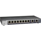 Netgear GS110MX Ikke administreret 10G Ethernet (100/1000/10000) Sort, Switch Ikke administreret, 10G Ethernet (100/1000/10000), Stativ-montering