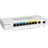 Netgear GS110TUP Administreret L2/L3 Gigabit Ethernet (10/100/1000) Strøm over Ethernet (PoE) Hvid, Switch Administreret, L2/L3, Gigabit Ethernet (10/100/1000), Strøm over Ethernet (PoE), Stativ-montering, Kan monteres på væggen
