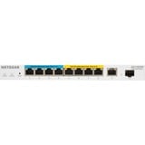 Netgear GS110TUP Administreret L2/L3 Gigabit Ethernet (10/100/1000) Strøm over Ethernet (PoE) Hvid, Switch Administreret, L2/L3, Gigabit Ethernet (10/100/1000), Strøm over Ethernet (PoE), Stativ-montering, Kan monteres på væggen