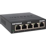 Netgear GS305 Ikke administreret L2 Gigabit Ethernet (10/100/1000) Sort, Switch Sort, Ikke administreret, L2, Gigabit Ethernet (10/100/1000), Kan monteres på væggen