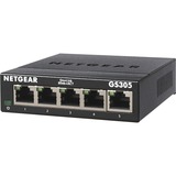 Netgear GS305 Netværksswitche Sort, Netgear GS305, Ikke administreret, L2, Gigabit Ethernet (10/100/1000), Kan monteres på væggen