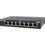 Netgear GS308-300PES netværksswitch Ikke administreret L2 Gigabit Ethernet (10/100/1000) Sort Sort, Ikke administreret, L2, Gigabit Ethernet (10/100/1000), Kan monteres på væggen