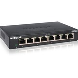 Netgear GS308-300PES netværksswitch Ikke administreret L2 Gigabit Ethernet (10/100/1000) Sort Sort, Ikke administreret, L2, Gigabit Ethernet (10/100/1000), Kan monteres på væggen