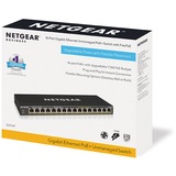 Netgear GS316P Netværksswitche Netgear GS316P, Ikke administreret, Gigabit Ethernet (10/100/1000), Fuld duplex, Strøm over Ethernet (PoE), Stativ-montering, Kan monteres på væggen