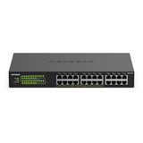 Netgear GS324P Ikke administreret Gigabit Ethernet (10/100/1000) Strøm over Ethernet (PoE) 1U Sort, Switch Ikke administreret, Gigabit Ethernet (10/100/1000), Fuld duplex, Strøm over Ethernet (PoE), Stativ-montering, 1U