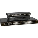 Netgear GS348 Ikke administreret Gigabit Ethernet (10/100/1000) 1U Sort, Switch Ikke administreret, Gigabit Ethernet (10/100/1000), Stativ-montering, 1U