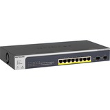 Netgear GS510TPP Administreret L2/L3/L4 Gigabit Ethernet (10/100/1000) Strøm over Ethernet (PoE) Sort, Switch Administreret, L2/L3/L4, Gigabit Ethernet (10/100/1000), Fuld duplex, Strøm over Ethernet (PoE), Stativ-montering