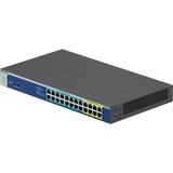 Netgear GS524UP Ikke administreret Gigabit Ethernet (10/100/1000) Strøm over Ethernet (PoE) Grå, Switch Ikke administreret, Gigabit Ethernet (10/100/1000), Fuld duplex, Strøm over Ethernet (PoE), Stativ-montering