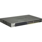 Netgear GS728TP Administreret L2/L3/L4 Gigabit Ethernet (10/100/1000) Strøm over Ethernet (PoE) 1U Sort, Switch grå, Administreret, L2/L3/L4, Gigabit Ethernet (10/100/1000), Strøm over Ethernet (PoE), Stativ-montering, 1U