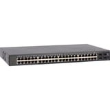 Netgear GS748T Administreret L2+ Gigabit Ethernet (10/100/1000) Blå, Switch mørk grå, Administreret, L2+, Gigabit Ethernet (10/100/1000), Fuld duplex, Stativ-montering