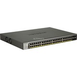 Netgear GS752TP Administreret L2/L3/L4 Gigabit Ethernet (10/100/1000) Strøm over Ethernet (PoE) 1U Sort, Switch Administreret, L2/L3/L4, Gigabit Ethernet (10/100/1000), Strøm over Ethernet (PoE), Stativ-montering, 1U