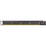 Netgear GSM4352PB Administreret L2/L3/L4 Gigabit Ethernet (10/100/1000) Strøm over Ethernet (PoE) 1U Sort, Switch Administreret, L2/L3/L4, Gigabit Ethernet (10/100/1000), Strøm over Ethernet (PoE), Stativ-montering, 1U