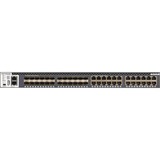 Netgear M4300-24X24F Administreret L2/L3/L4 10G Ethernet (100/1000/10000) 1U Sort, Switch Administreret, L2/L3/L4, 10G Ethernet (100/1000/10000), Stativ-montering, 1U