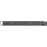 Netgear M4300-52G Administreret L3 Gigabit Ethernet (10/100/1000) 1U Grå, Switch Administreret, L3, Gigabit Ethernet (10/100/1000), Stativ-montering, 1U