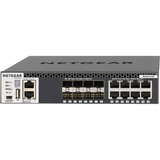Netgear M4300-8X8F Administreret L3 10G Ethernet (100/1000/10000) 1U Sort, Switch Administreret, L3, 10G Ethernet (100/1000/10000), Stativ-montering, 1U