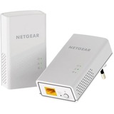 Netgear PL1000 PowerLine Netværksadaptere, PowerLAN Hvid, Netgear PL1000, 1000 Mbit/s, IEEE 802.3, Gigabit Ethernet, 10,100,1000 Mbit/s, HomePlug AV2, 500 m