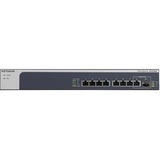 Netgear XS508M Ikke administreret 10G Ethernet (100/1000/10000) Grå, Sølv, Switch Ikke administreret, 10G Ethernet (100/1000/10000), Stativ-montering