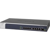 Netgear XS508M Ikke administreret 10G Ethernet (100/1000/10000) Grå, Sølv, Switch Ikke administreret, 10G Ethernet (100/1000/10000), Stativ-montering