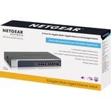 Netgear XS508M Ikke administreret 10G Ethernet (100/1000/10000) Grå, Sølv, Switch Ikke administreret, 10G Ethernet (100/1000/10000), Stativ-montering